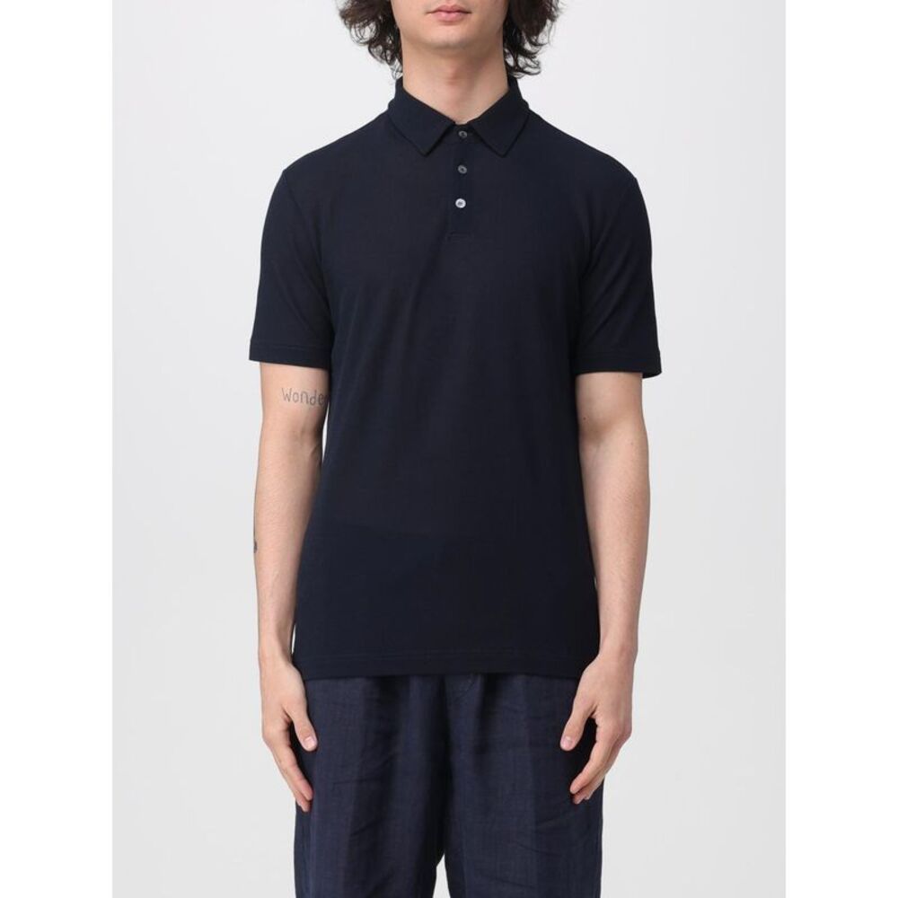 Zanone Polo Shirt Men Black